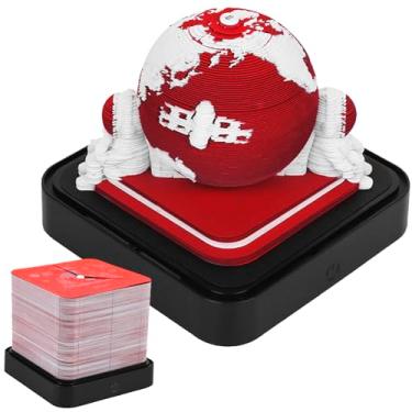 Imagem de Calendário de mesa de arte 3D, bloco de notas criativo, luz de LED, calendário de mesa 3D para decoração de mesa, bloco de notas 3D, arte de entalhe em papel, presente de decoração de escultura do