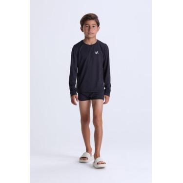 Imagem de Conjunto Moda Praia Infantil Masculino Liso - VIDA COSTEIRA, Preto, 2