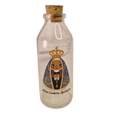 Imagem de Garrafa Frasco Vidro Decorativa  Nossa Senhora