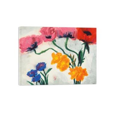 Imagem de Flores Pintura em tela Famosa Pintura Reprodução-Quadros para sala de estar-Flores 4-Pôster pronto para pendurar Tela Embrulhada 60x80cm