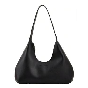 Imagem de SHENHE Bolsa Hobo feminina de couro PU pequena bolsa de ombro bolsa bolsa de mão, Preto, One Size, Macio