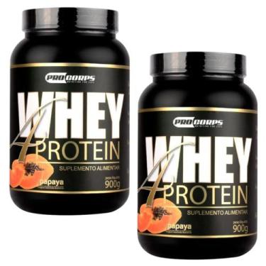 Imagem de Combo 2 Whey 4 Protein 900g  Ganho de massa muscular - Pro Corps, Papa