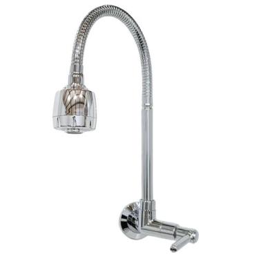 Imagem de Torneira ABS Cromada Gourmet Jato Duplo Parede - Montelar Acabamentos,