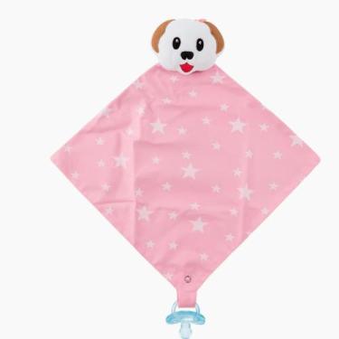 Imagem de Naninha com Prendedor de Chupeta Bichinho Pelúcia Bebê Menina Menino -