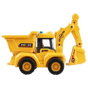 Imagem de Caminhão basculante de brinquedo YYSirui, escala 1:16 com luzes para c