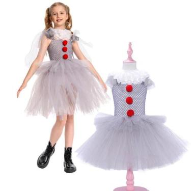 Imagem de Vestido de fantasia YANVS Toddler Kids Halloween Clown Cosplay
