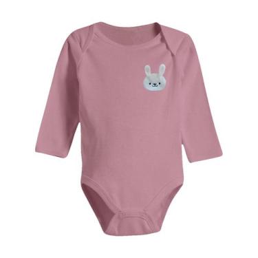 Imagem de Body Bordado Bebê Manga Longa 100% Algodão Macio e Delicado - Koala Ba