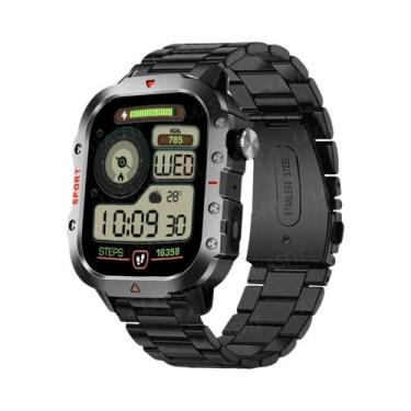 Imagem de Relógio Inteligente Militar Masculino Com Monitor De Saúde E Fitness, 