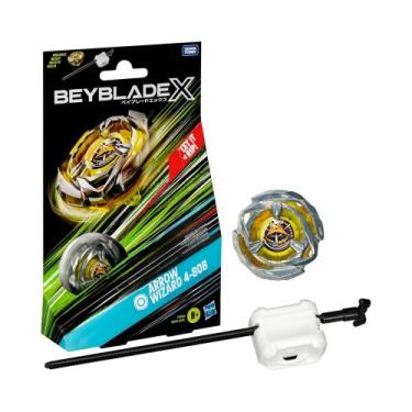 Imagem de Brinquedo Infantil Beyblade X Pião e Lançador Arrow Wizard 4-80B Hasbr
