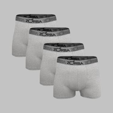 Imagem de Kit 4 Cuecas Zorba Boxer com Suporte Anatômico 667 Mescla - M, Mescla,