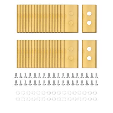 Imagem de Lâminas de substituição para cortador de grama 36 peças para Mammotion Luba e Yuka Todas as séries, lâminas robóticas de substituição de cortadores de grama robóticos de titânio com parafusos e