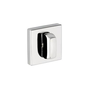 Imagem de Baldwin 6733 Fechadura Interna e de Entrada com Placa Traseira para Portas de 7,6 cm, Cromo Polido