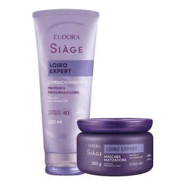 Imagem de Kit Condicionador e Máscara Matizadora Loiro Expert Desamarelador Viol
