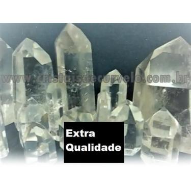 Imagem de Pacote de 1 Kg de Cristais de Quartzo Lapidado Natural - 10 a 80g - Cl
