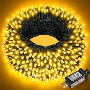 Imagem de Luzes de corda Nielfoi 30m 300 LED branco quente 8 modos IP65