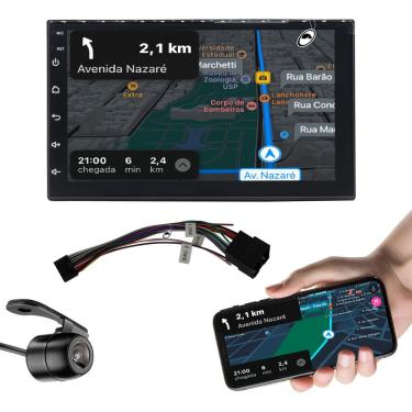 Imagem de Multimídia 7 H-Tech Ht-7240Ca Quadcor Android 4Gb Ram 64Gb + Câmera De Ré