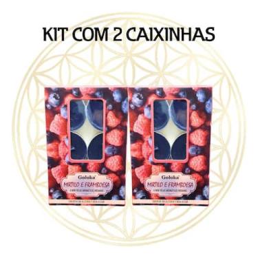 Imagem de KIT C/2 CX's Vela Aromática Para Rechaud Indiana Goloka, MIRTILO E FRA