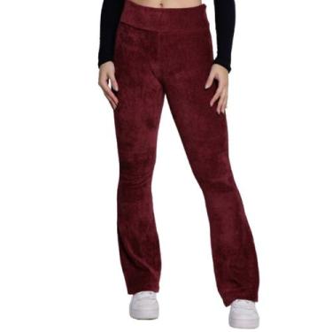 Imagem de Calça Legging Flare Cotelê Bella Fiore Veludo Cós Alto Inverno Cintura