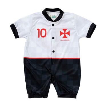 Imagem de Macacão Bebê Vasco Manga Curta Oficial - Torcida Baby
