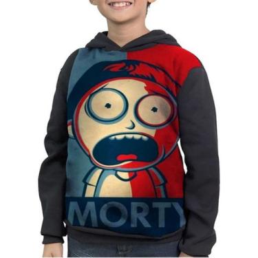 Imagem de Casaco Moletom Infantil Rick And Morty Morty Smith - smoke, Preto, 10