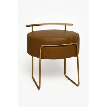 Imagem de Puff Selene - Velaris Decor, Courino Caramelo