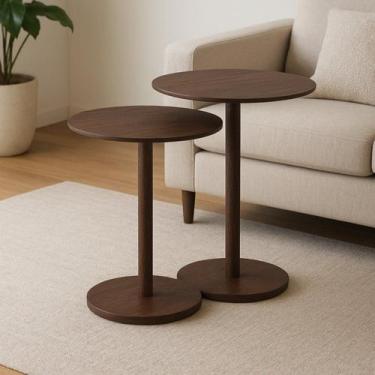 Imagem de Conjunto 2 Mesas Laterais para Sala de Estar Lia - Ease Móveis