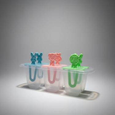 Imagem de Forma De Sorvete Plastico 6pç Picole Bichinhos Infantil - Injetemp