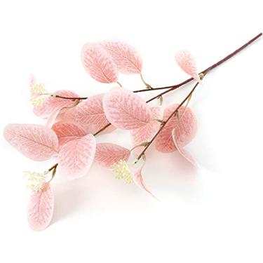Imagem de ZJchao Folhas de Eucalipto Artificiais, Ramos Com Toque Real, Hastes de Vegetação de Azeitona Falsa para Peças Centrais de Casamento, Decoração de Casa, Plástico de Seda 54cm (02)