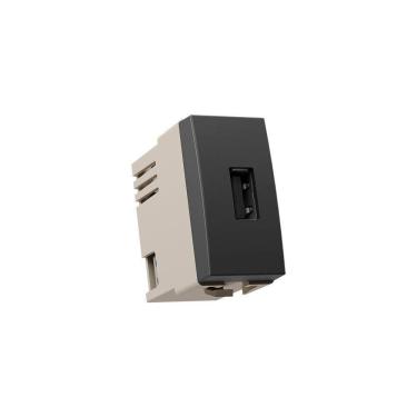 Imagem de Módulo Tomada Carregador Usb-a Margirius Sleek Colors 2a 10W Grafite