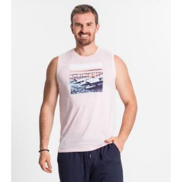Imagem de Regata Masculina Estampada Diametro Rosa, M, Rosa