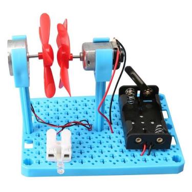 Imagem de Kit de experimentos científicos: gerador de energia eólica DIY para cr