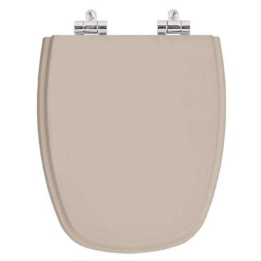 Imagem de Assento Sanitario Poliester Monte Carlo Bege Saara Para Vaso Deca