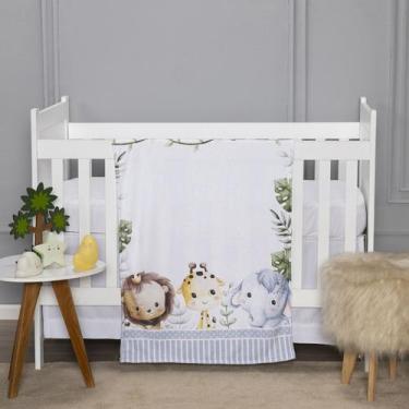 Imagem de Manta Soft Estampada Baby 0,75 x 1,00 Quarto Bebê Aconchegante Criança