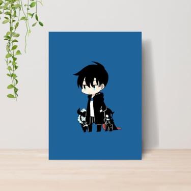 Imagem de Genérico, Quadro Solo Leveling Anime A4 | Placa MDF 17