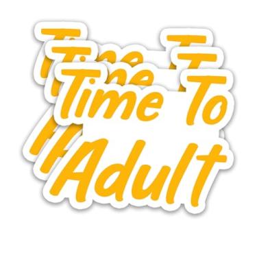 Imagem de (3 peças) Adesivos de aniversário de 18 anos – Tempo para adultos – Cheers to 18 Years Adesivos de vinil à prova d'água para presentes de aniversário de 18 anos, decorações, garrafas de água, álbuns