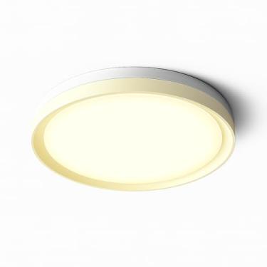 Imagem de Plafon Painel LED Sobrepor Chass Branco 39 cm – 30W, 2400 Lumens, Iluminação 3 em 1 (3000K/4000K/6000K), Dois Tons de Branco, Design Moderno e Bivolt Automático