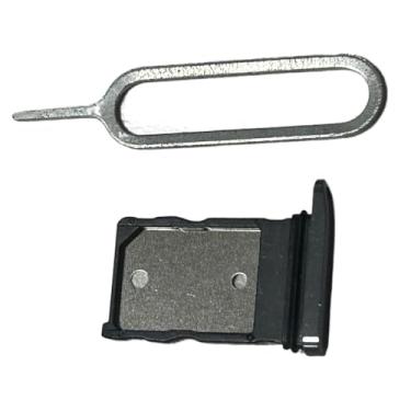 Imagem de zhxchzhi Suporte de bandeja de cartão SIM duplo OEM + pino compatível com Google Pixel 9 Pro Fold Parts preto