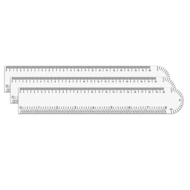 Imagem de Régua Flexível para Ferragista, 20 cm, Conjunto com 2 Unidades