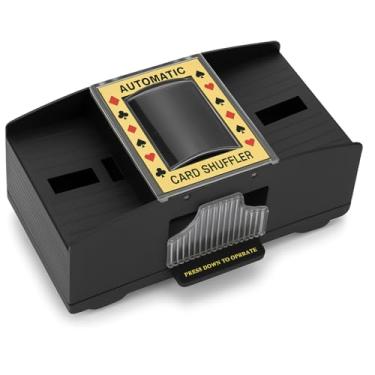 Imagem de Embaralhador Elétrico Automático de 2 Baralhos – Baralho de Cartas com Pilhas, Portátil para Pôquer, BlackJack, Cassino – Storeasy