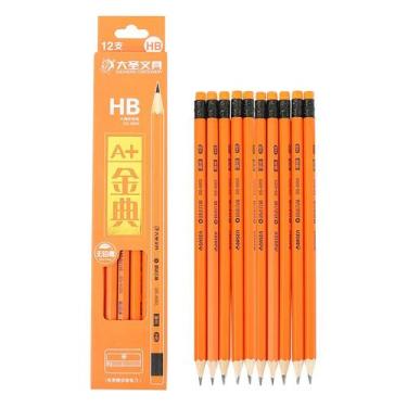 Imagem de Lápis HB Graphite, 3 peças com borrachas de 18,7 cm - madeira de alta 