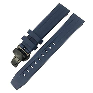 Imagem de WYUYIWH Pulseira de relógio Tissot 1853 Seastar T120 T114 borracha esportiva mergulho preto azul pulseira de relógio macia borracha de silicone 19 mm 20 mm