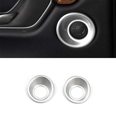 Imagem de Bishop Tate Para Honda CR-V CRV 2017 2018 2019 2020 Acessórios de carro Interior Porta Traseira Alto-falante Decoração Capa Acabamento ABS Matte 2PCS