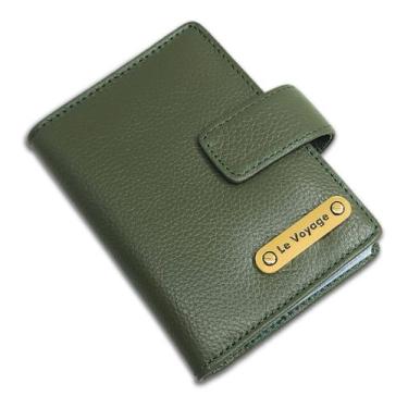 Imagem de Carteira Feminina Pequena De Couro Para Rg Cartões Moedas - Le Voyage,