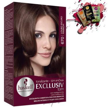 Imagem de Tonalizante 670 Haskell Excllusiv Tom Louro Escuro Marrom Chocolate