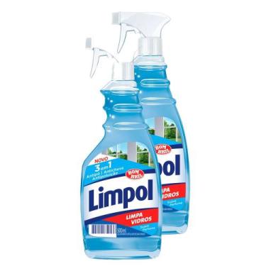 Imagem de Kit 2 Limpa Vidros Limpol 3 em 1 500ml - Bombril