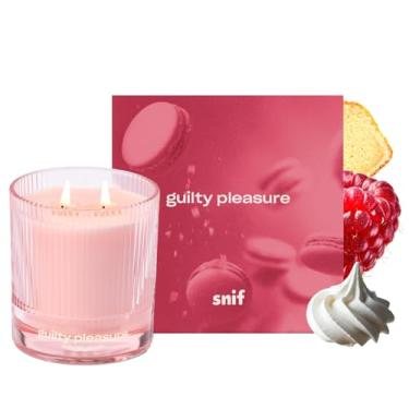 Imagem de Vela perfumada de luxo Guilty Pleasure da Snif, vela de Dia dos Namorados, vela quente e calmante, mais de 50 horas, pavios 100% fibra de algodão, mistura de cera de soja, não tóxica, vegana, 241 g