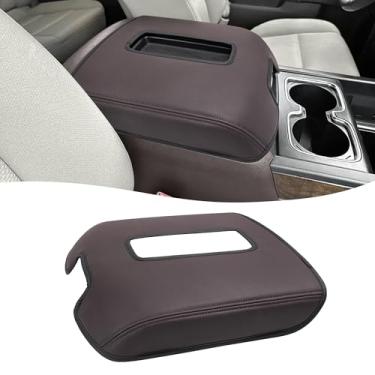 Imagem de Eaglecover Capa de apoio de braço do console central para GMC Sierra e Chevrolet Silverado 2014-2018, Tahoe & Yukon & Suburban 2015-2019, assento de balde, protetor de braço de carro, marrom cacau