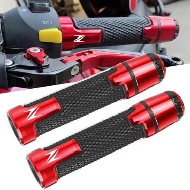 Imagem de Conjunto universal de pontas de guidão K-awasaki de 22 mm para K.awasaki Ninja250 400 650R Z900 Z650 Z750 Z800 Z400 Z1000 ZX6R ZX10R ER6N - Vermelho