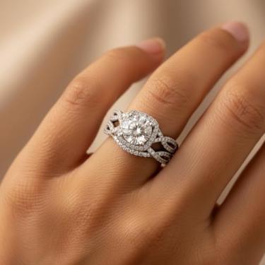 Imagem de 1 peça elegante micro incrustado conjunto de anéis quadrados para mulheres vida diária namoro decoração para festa de formatura, Cobre, Sem pedra preciosa