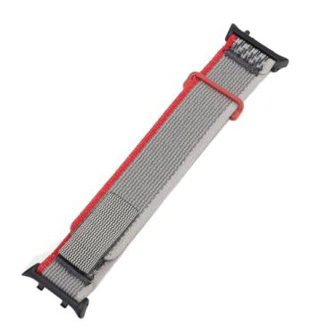 Imagem de Generic Faixa de Relógio de Nylon Substituição G Gancho Faixa de Relógio de Nylon Leve para Inteligentes Masculinos (Vermelho Cinza)